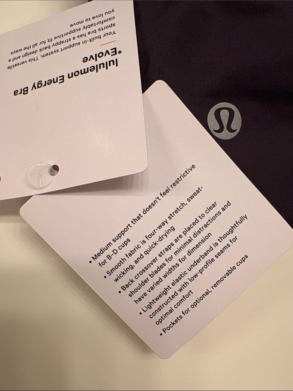 NEW lululemon Energy Bra Evolve - Picture 6 of 7